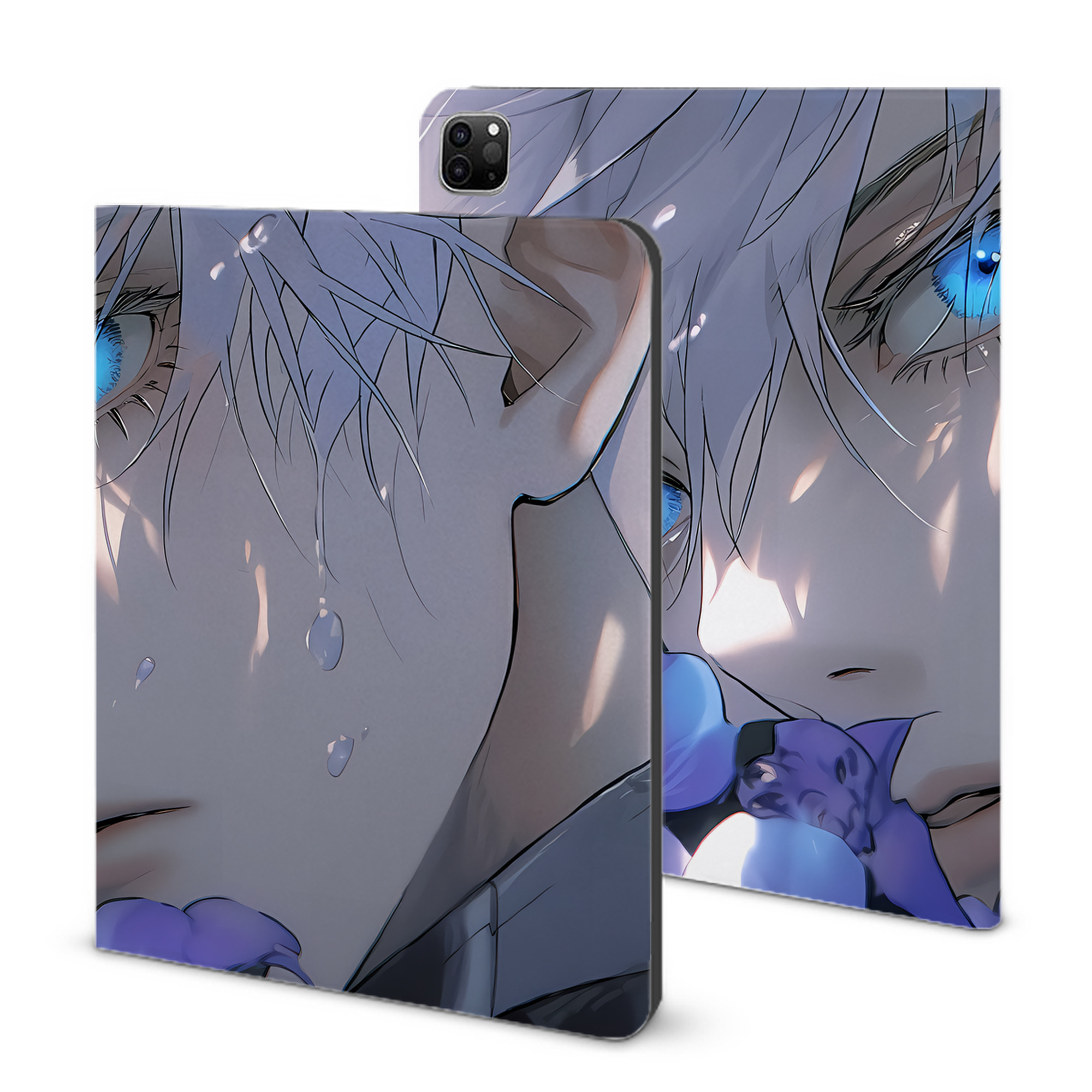 （画像用） 呪術廻戦 Jujutsu Kaisen IPad ケース ブック型 PUレザー TPU 耐衝撃 軽量 薄型 ペン収納なし 全面保護 IPad 各モデル対応